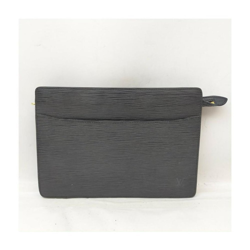Louis Vuitton Black Epi Leather Pochette Homme